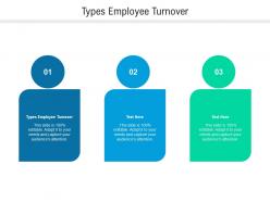 Types employee turnover ppt powerpoint presentation introduction cpb
