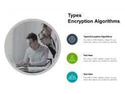 Types encryption algorithms ppt powerpoint presentation slides inspiration cpb