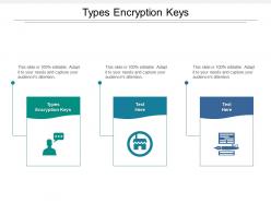 Types encryption keys ppt powerpoint presentation infographics template cpb