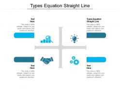Types equation straight line ppt powerpoint presentation layouts vector cpb