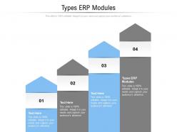 Types erp modules ppt powerpoint presentation professional brochure cpb