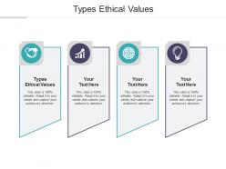 Types ethical values ppt powerpoint presentation file guide cpb