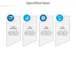Types ethical values ppt powerpoint presentation styles tips cpb