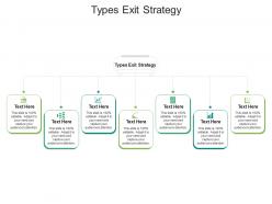 Types exit strategy ppt powerpoint presentation infographic template graphics design cpb
