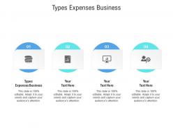 Types expenses business ppt powerpoint presentation file graphics cpb