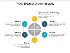 Types external growth strategy ppt powerpoint presentation outline brochure cpb