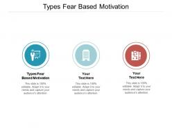 Types fear based motivation ppt powerpoint presentation pictures elements cpb