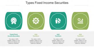 Types Fixed Income Securities Ppt Powerpoint Presentation Model Slides Cpb