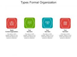 Types formal organization ppt powerpoint presentation gallery outfit cpb