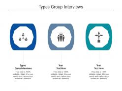 Types group interviews ppt powerpoint presentation infographics styles cpb
