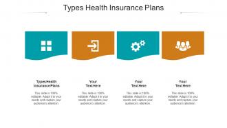 Types health insurance plans ppt powerpoint presentation portfolio deck cpb