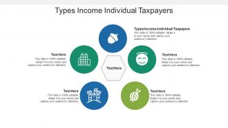 Types income individual taxpayers ppt powerpoint presentation slides templates cpb