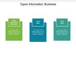 Types information business ppt powerpoint presentation show ideas cpb