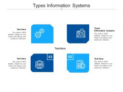 Types information systems ppt powerpoint presentation infographics example cpb