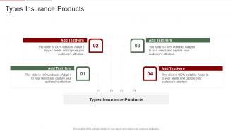 Types Insurance Products In Powerpoint And Google Slides Cpb