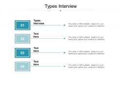 Types interview ppt powerpoint presentation slides graphics download cpb
