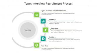 Types interview recruitment process ppt powerpoint presentation show summary cpb