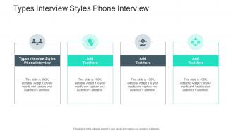 Types Interview Styles Phone Interview In Powerpoint And Google Slides Cpb