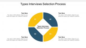 Types interviews selection process ppt powerpoint presentation infographics slides cpb