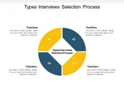 Types interviews selection process ppt powerpoint presentation layouts smartart cpb