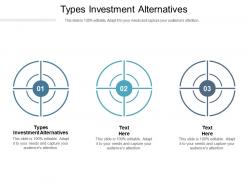 Types investment alternatives ppt powerpoint presentation professional themes cpb