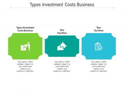 Types investment costs business ppt powerpoint presentation inspiration show cpb