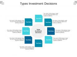 Types investment decisions ppt powerpoint presentation ideas examples cpb