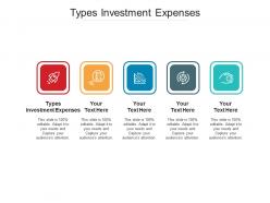 Types investment expenses ppt powerpoint presentation infographic template objects cpb