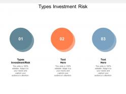 Types investment risk ppt powerpoint presentation guidelines cpb