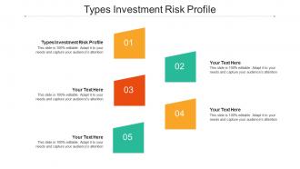 Types investment risk profile ppt powerpoint presentation slides graphics cpb