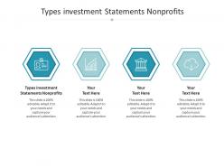 Types investment statements nonprofits ppt powerpoint presentation outline graphics download cpb