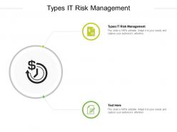Types it risk management ppt powerpoint presentation infographics example cpb