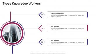 Types Knowledge Workers In Powerpoint And Google Slides Cpb