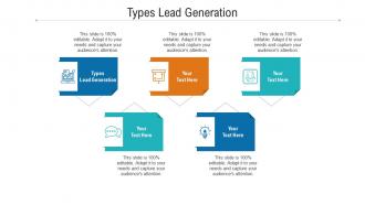 Types lead generation ppt powerpoint presentation infographic template icon cpb
