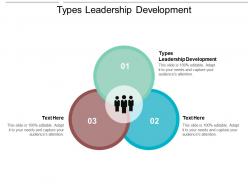 Types leadership development ppt powerpoint presentation infographic template background cpb