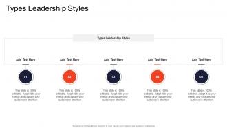 Types Leadership Styles In Powerpoint And Google Slides Cpb