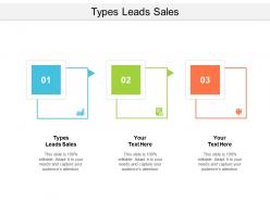 Types leads sales ppt powerpoint presentation summary sample cpb