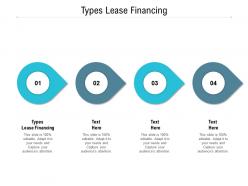 Types lease financing ppt powerpoint presentation infographics aids cpb