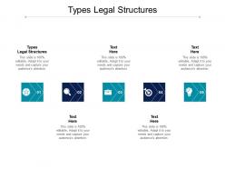 Types legal structures ppt powerpoint presentation professional graphics pictures cpb