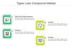 Types loan compound interest ppt powerpoint presentation slides elements cpb