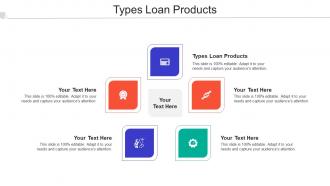 Types Loan Products Ppt Powerpoint Presentation Infographics Graphics Tutorials Cpb