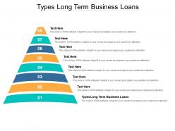 Types long term business loans ppt powerpoint presentation infographics visuals cpb