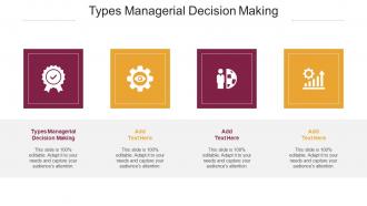 Types Managerial Decision Making Ppt Powerpoint Presentation File Grid Cpb
