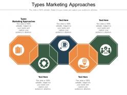 Types marketing approaches ppt powerpoint presentation show maker cpb