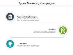 Types marketing campaigns ppt powerpoint presentation layouts outline cpb
