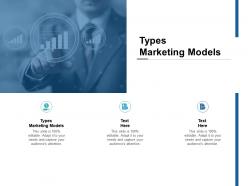 Types marketing models ppt powerpoint presentation pictures ideas cpb