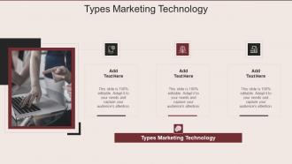 Types Marketing Technology Ppt Powerpoint Presentation Layouts Diagrams Cpb