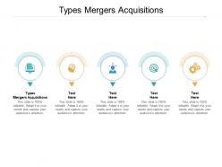 Types mergers acquisitions ppt powerpoint presentation ideas examples cpb