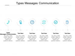 Types messages communication ppt powerpoint presentation templates cpb