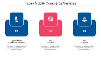 Types Mobile Commerce Services Ppt Powerpoint Presentation File Samples Cpb